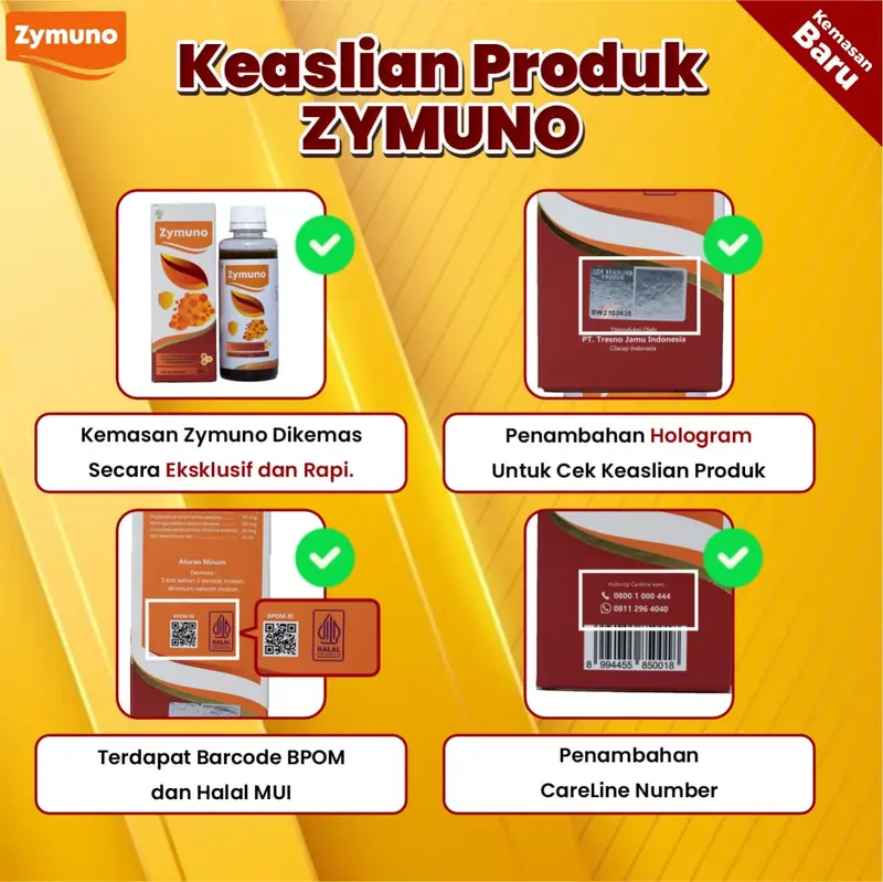 ciri ciri madu zymuno asli, zymuno asli, zymuno resmi